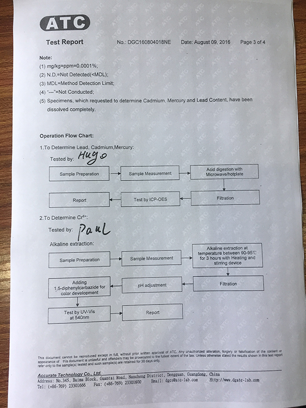 绿色硅胶产品ATC检...